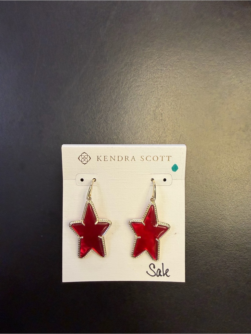 Kendra Scott Red Star Drop Earrings